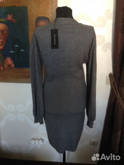 Платье шерстяное кашемировое flavio castellani