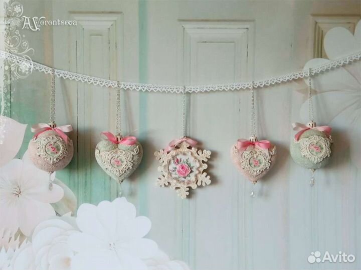 Елочные игрушки ручной работы