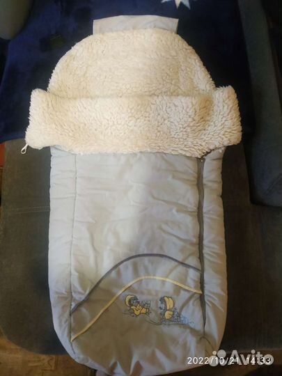 Зимний конверт в коляску или санки
