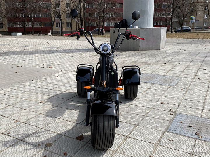 Электроскутер Citycoco x7pro trike трицикл