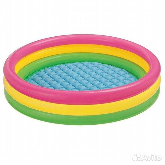 Новый бассейн с надувным дном 147*33 см