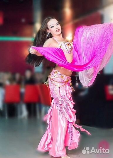 Костюм для восточного танца + веера вейлы