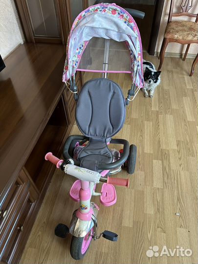 Детский 3х колесный велосипед с ручкой