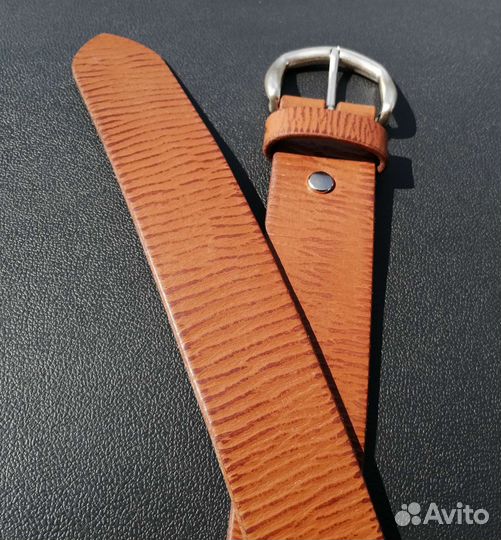 Кожаный ремень ручной работы (итальянская кожа)