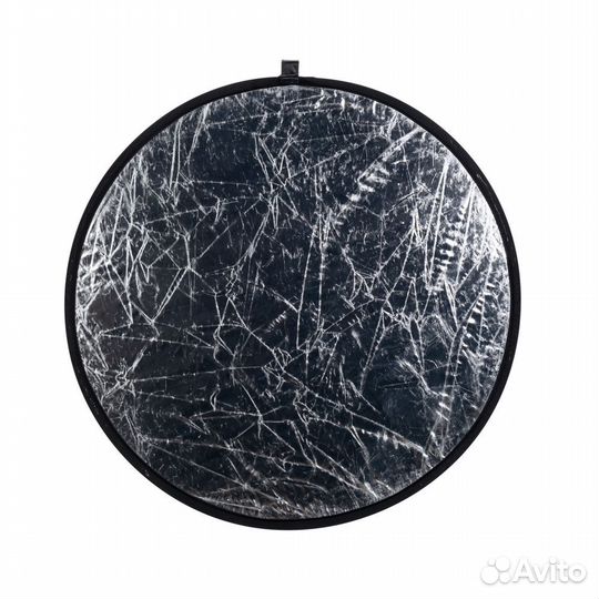 Светоотражатель Meking кругл, белый/серебро, 80см