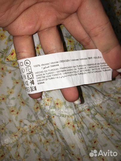 Платье из вискозы 46, неб L, длина 133