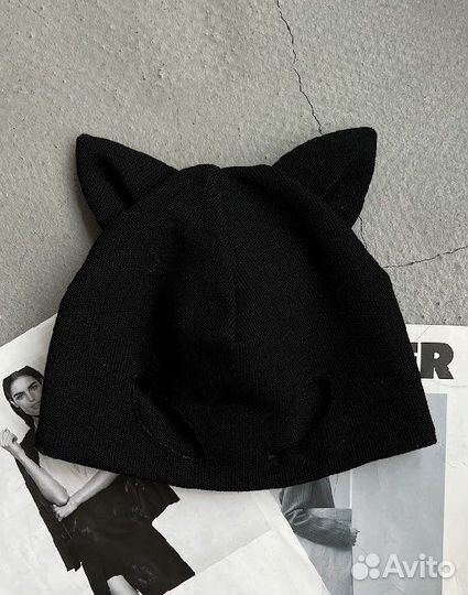 Шапка кошка