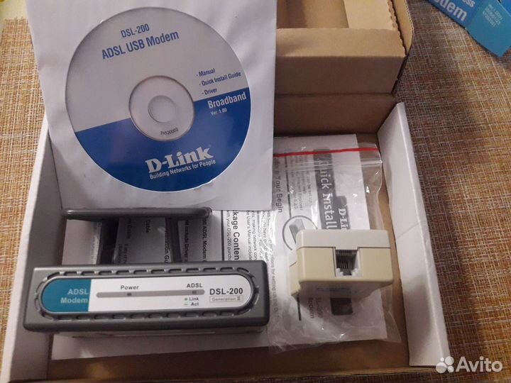 Модем D-Link adsl-200
