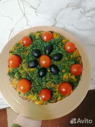 Печёночный торт