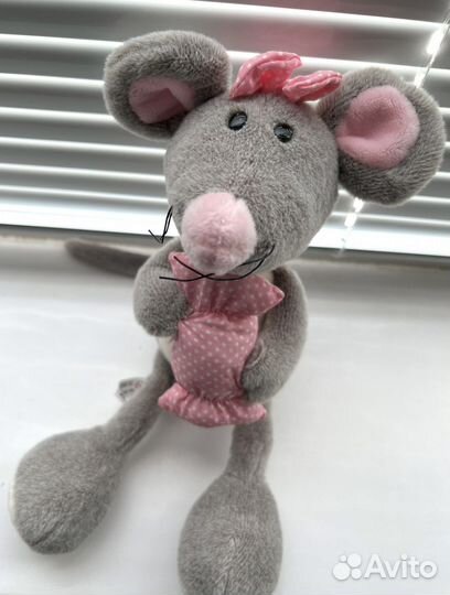 Новая мягкая игрушка мышка с конфетой