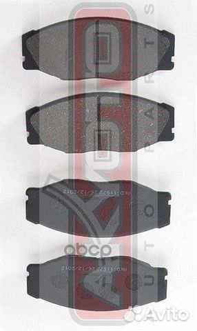 Колодки тормозные дисковые передние AKD-11572 A