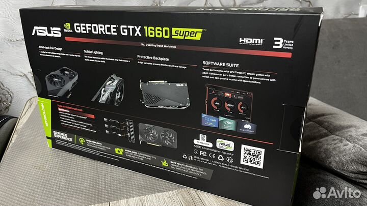 Видеокарта Asus GTX 1660 Super Dual
