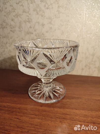 Конфетница, креманка СССР хрусталь