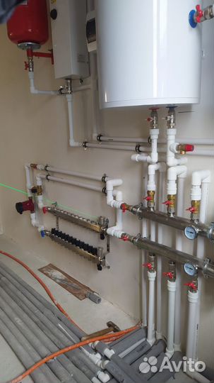 Монтаж отопление и водоснабжение