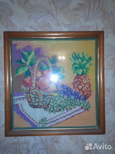 Картина вышитая крестом ручная работа