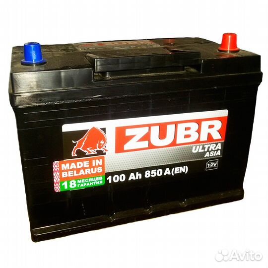 Zubr ultra Asia 100 А/ч для Хюндай портер