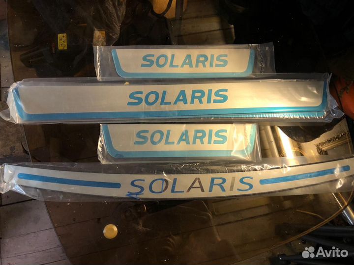 Накладки на пороги и задний бампер