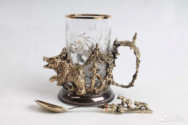 Подстаканник набор Медведь 3D