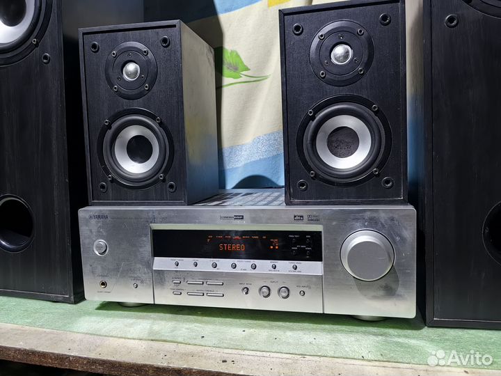 Колонки Swen+ ресивер Yamaha c Bluetooth