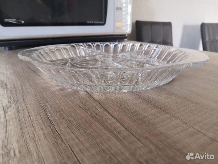 Менажница хрустальная