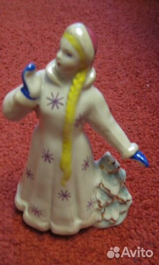 Статуэтка Дулево Снегурочка 1964 год 15 см