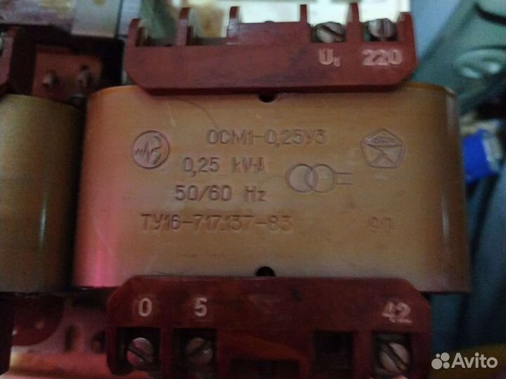 Трансформатор осм1-0;25 220/42в