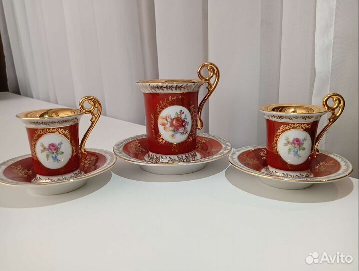 Кофейная пара ГДР фарфор