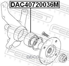 Подшипник ступичный передний