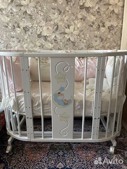 Детская кровать- трансформер 6в1 с маятником