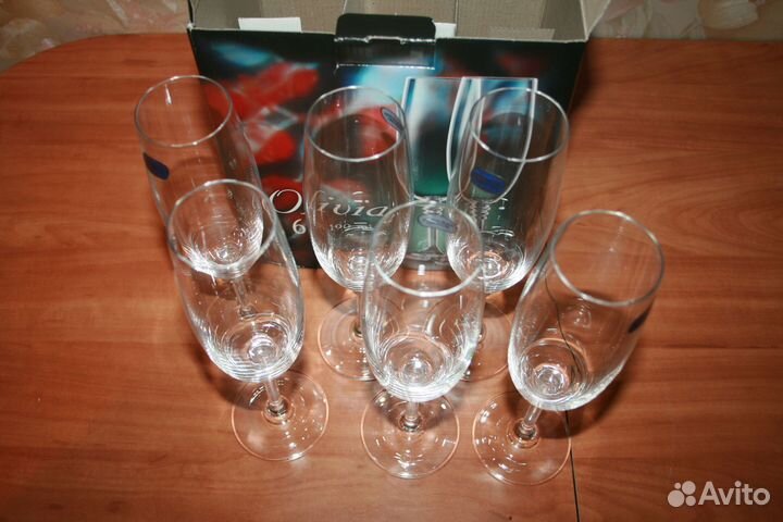 Набор бокалов для шампанского olivia 6 штук