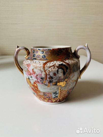 Фарфоровая сахарница япония