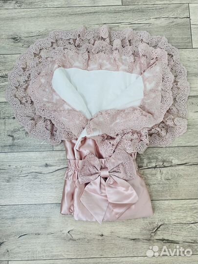 Конверт на выписку с платьем для девочки