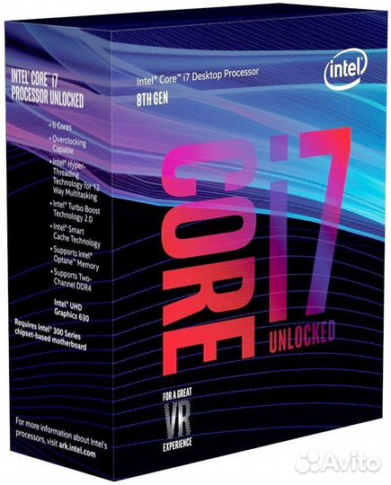 Процессор Intel Core i7-8700K BOX
