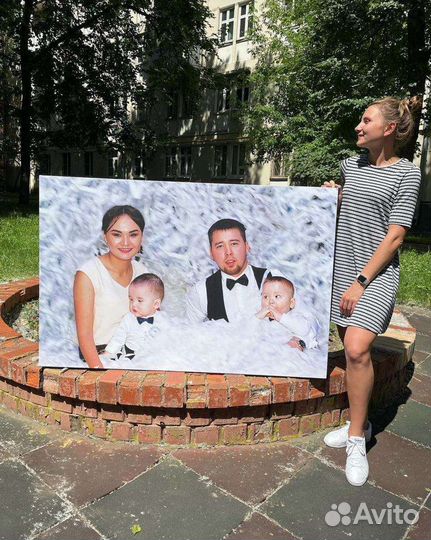 Портрет по фото, картина на холсте