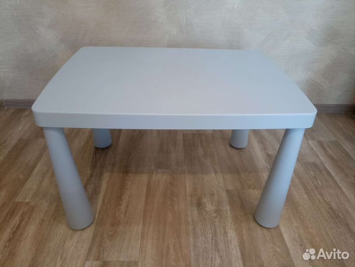 Комплект стол и стул IKEA Mammut голубой