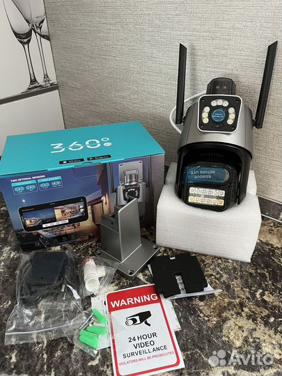 Беспроводная уличная IP камера 8MP, качество 4K