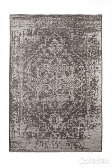 Ковер икеа герлев, с рисунком серый, 1.95 х 1.33 м