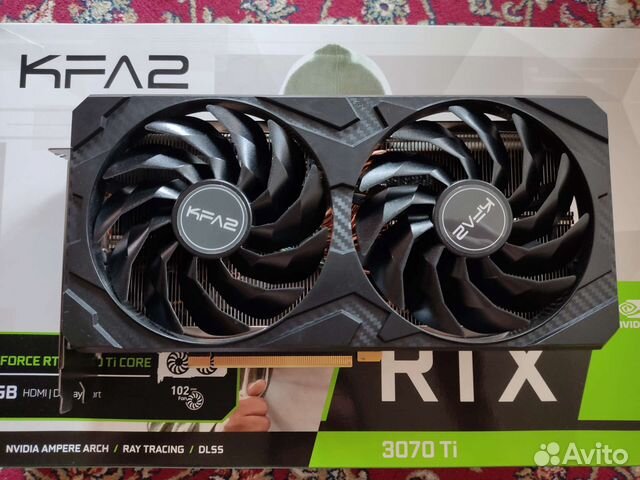 Видеокарта Geforce RTX 3070 Ti, гарантия DNS