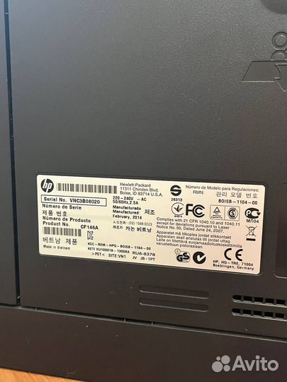 Лазерный принтер Hp Laser jet pro 200