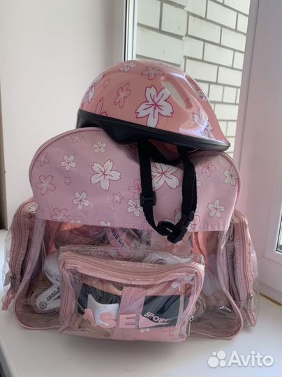 Роликовые коньки раздвижные размер 34-37