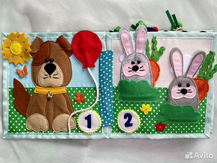 Книжка из фетра развивающая