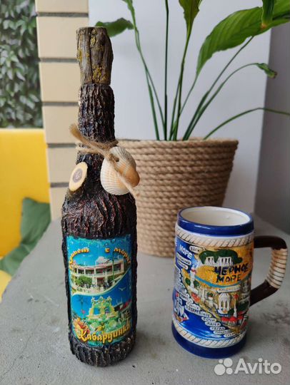 Кружка сувенирная города, бутылка сувенирная