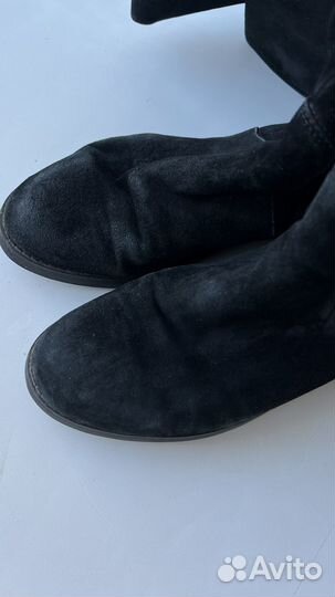 Сапоги замшевые 39