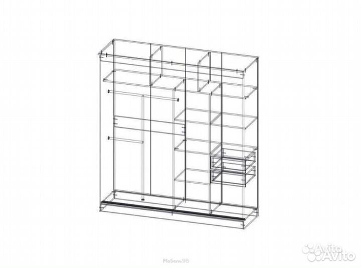 Шкаф-купе Фаворит венге