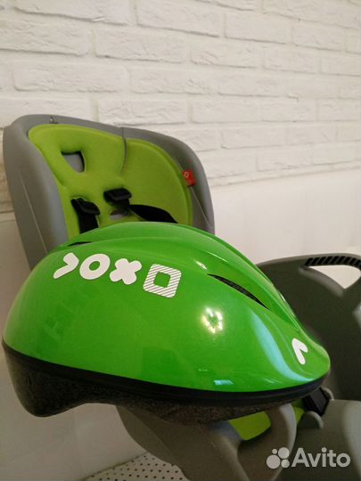 Велосипедное кресло заднее,детское, до 22 кг+шлем