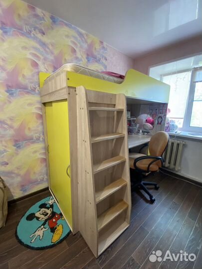 Кровать чердак с маирасом