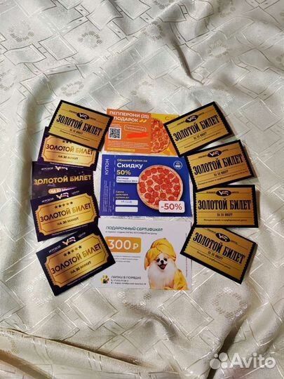 Сертификаты VR Club, Сувлаки, Сушилка, груминг