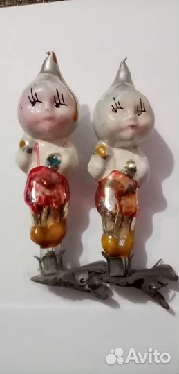 Елочные игрушки из набора Чипполино