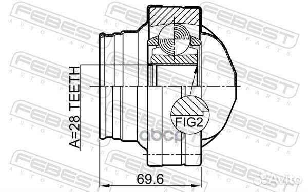 ШРУС внутренний mercedes vito/viano 639 2003-20