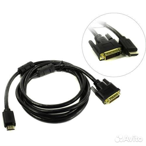 Кабели Hdmi - DVI, 2м, Telecom / TV-COM